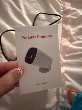 Portable Projector - White and Black